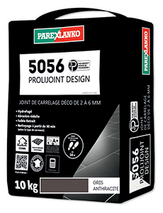 Joint carrelage déco 5056 - 5kg gris anthracite - 2 à 6mm